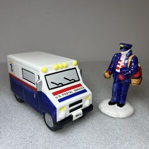 Department 56 Snow Village Special Delivery Mailman & Mail Truck 2 Pc Set 5148-9